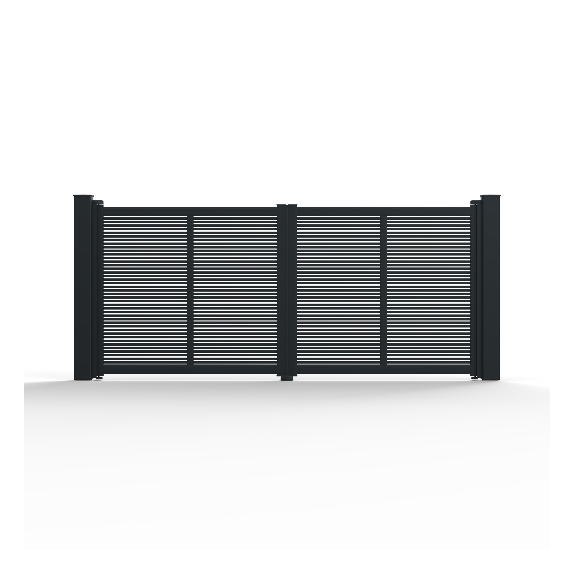 Aluminium Double Swing Gate 3.5m x 1.8m - BROOKS