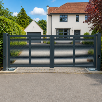 Aluminium Double Swing Gate 3.5m x 1.8m - BROOKS