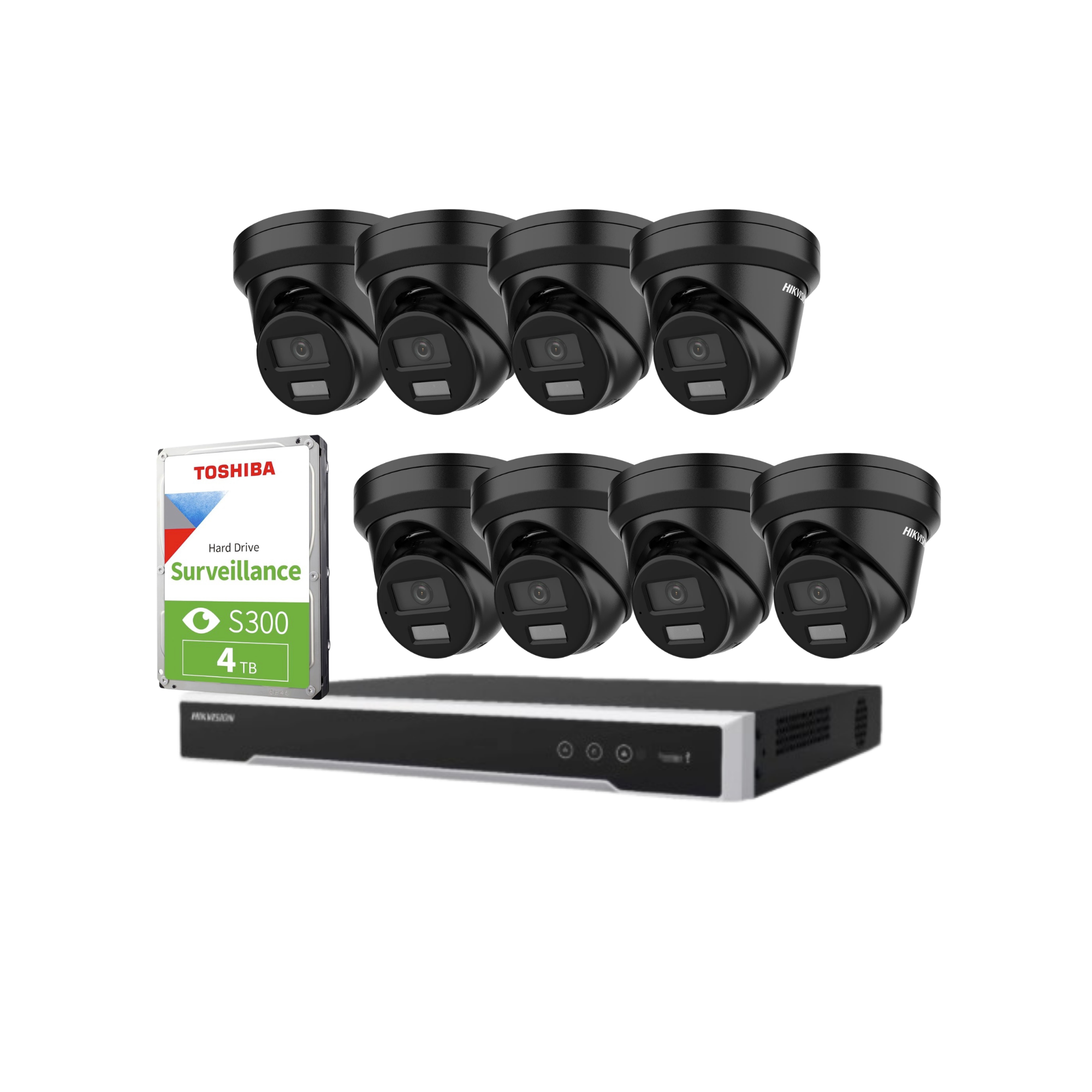 Hikvision 8 camera IP CCTV system 4MP