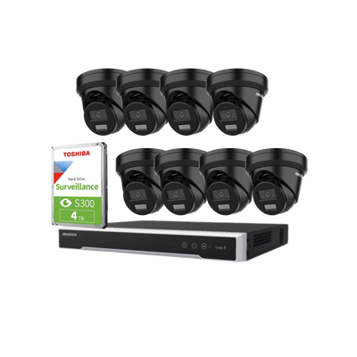 Hikvision 8 camera IP CCTV system 4MP