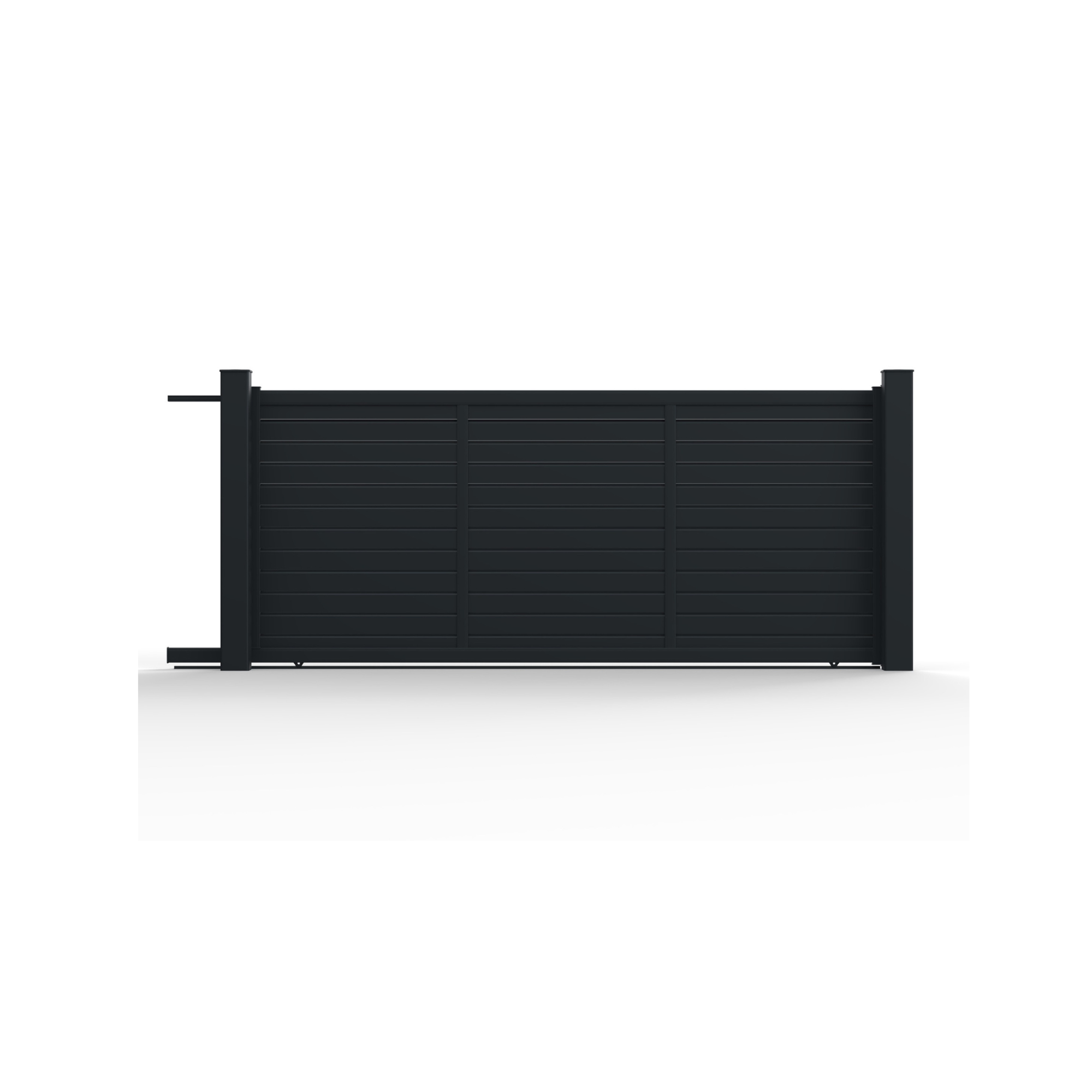 Aluminium Sliding Gate 3.2m x 1.8m Louvered - LEON