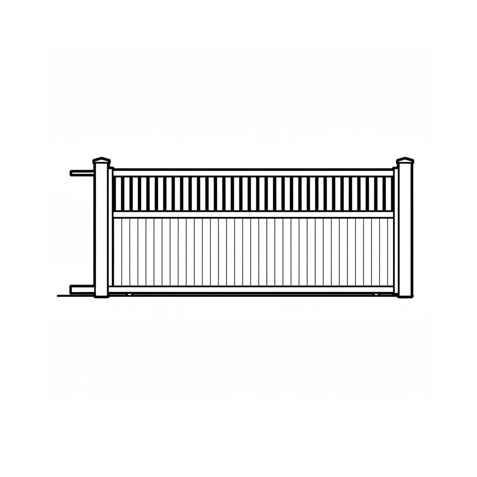 Aluminium Sliding Gate 3.2m x 1.8m - ALFIE
