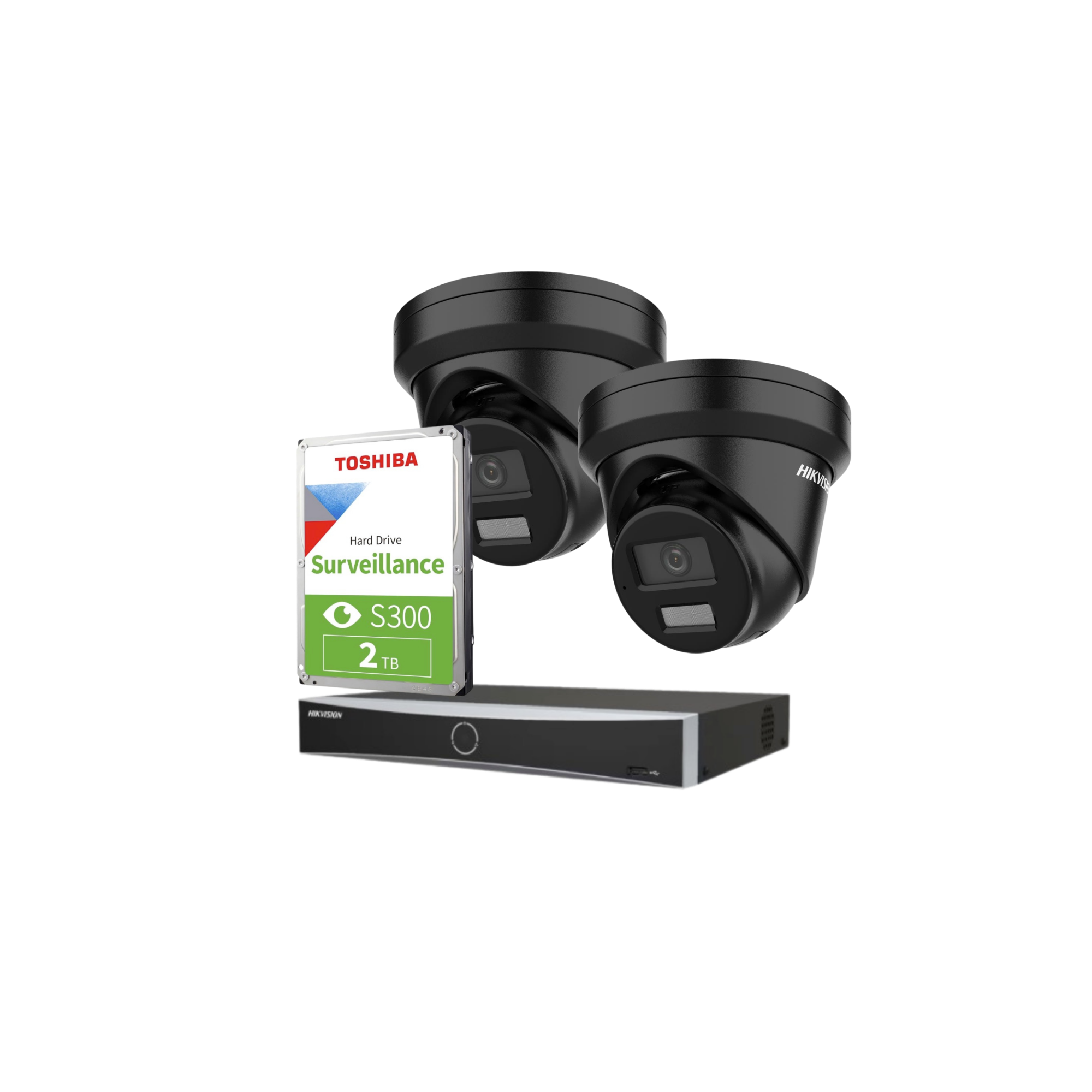 Hikvision 2 camera IP CCTV system 4MP