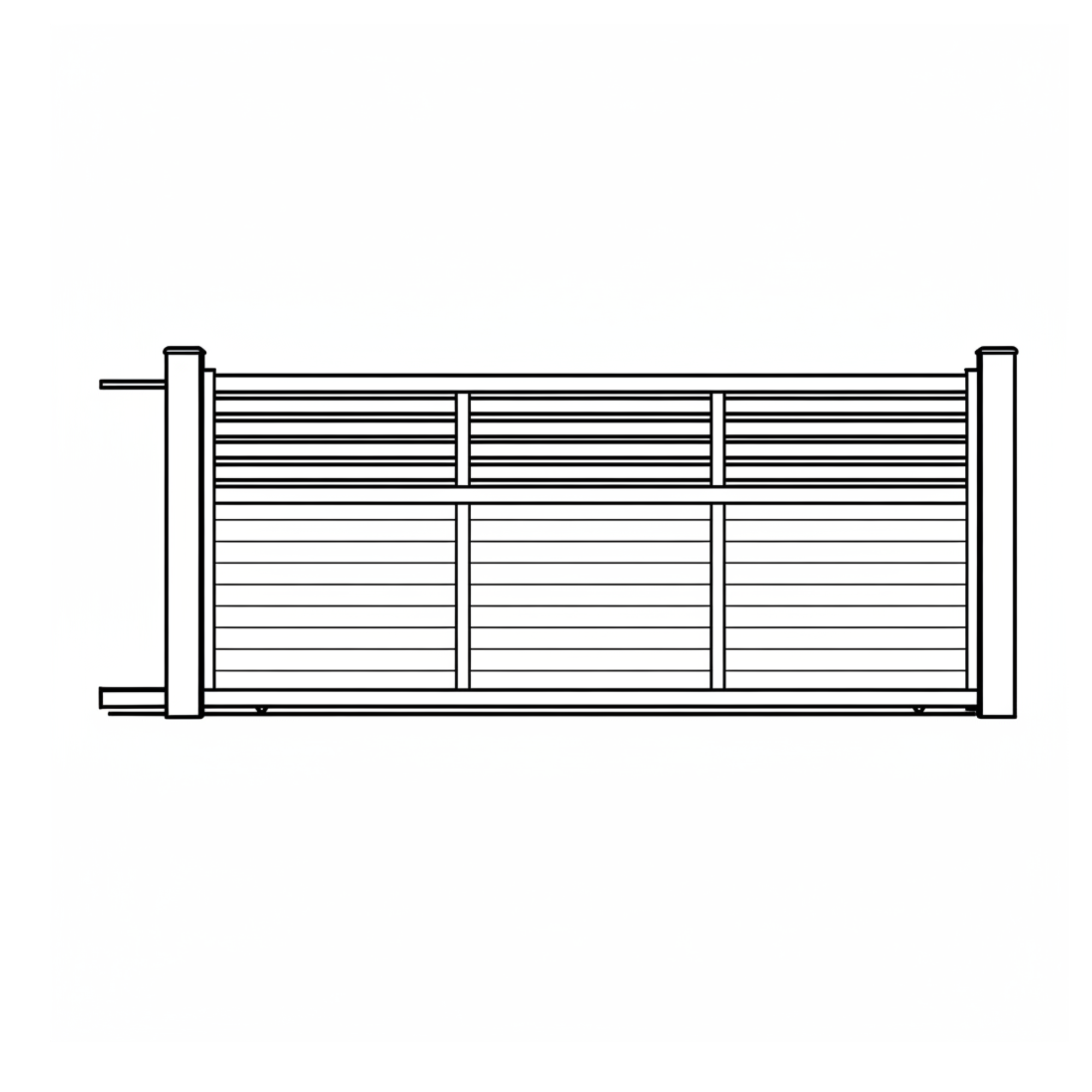 Aluminium Sliding Gate 3.2m x 1.8m - LUKER