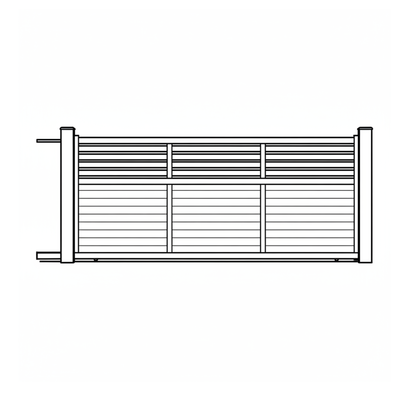Aluminium Sliding Gate 3.2m x 1.8m - LUKER