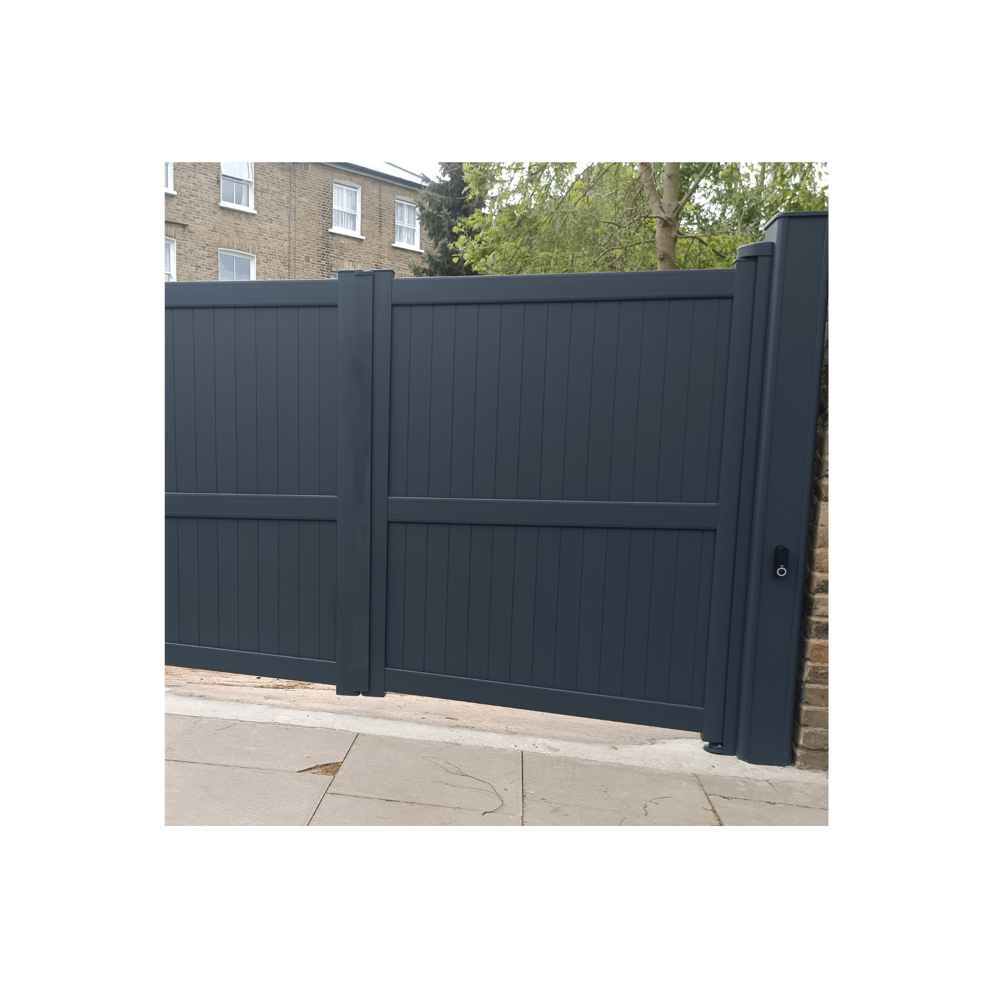 Aluminium Double Swing Gate 3.5m x 1.8m - MAICY