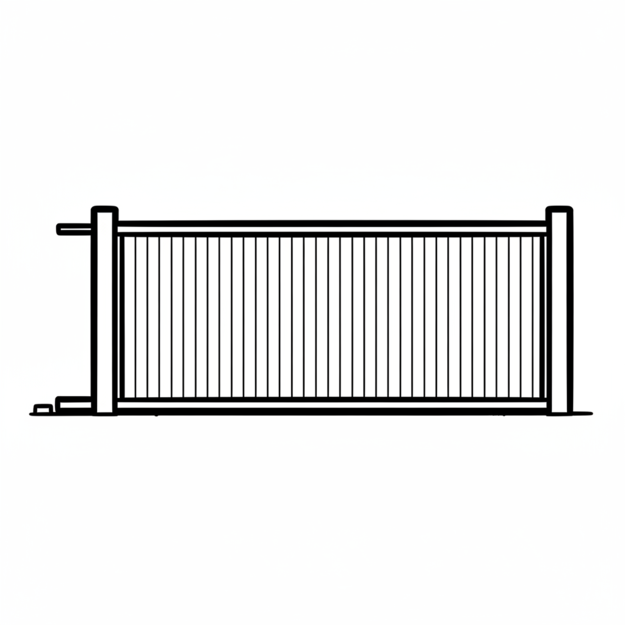 Aluminium Sliding Gate 3.2m x 1.8m - MAICY
