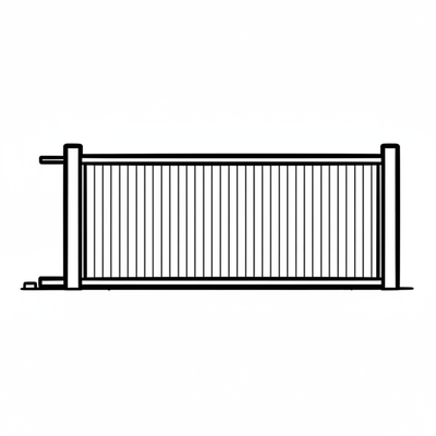 Aluminium Sliding Gate 3.2m x 1.8m - MAICY