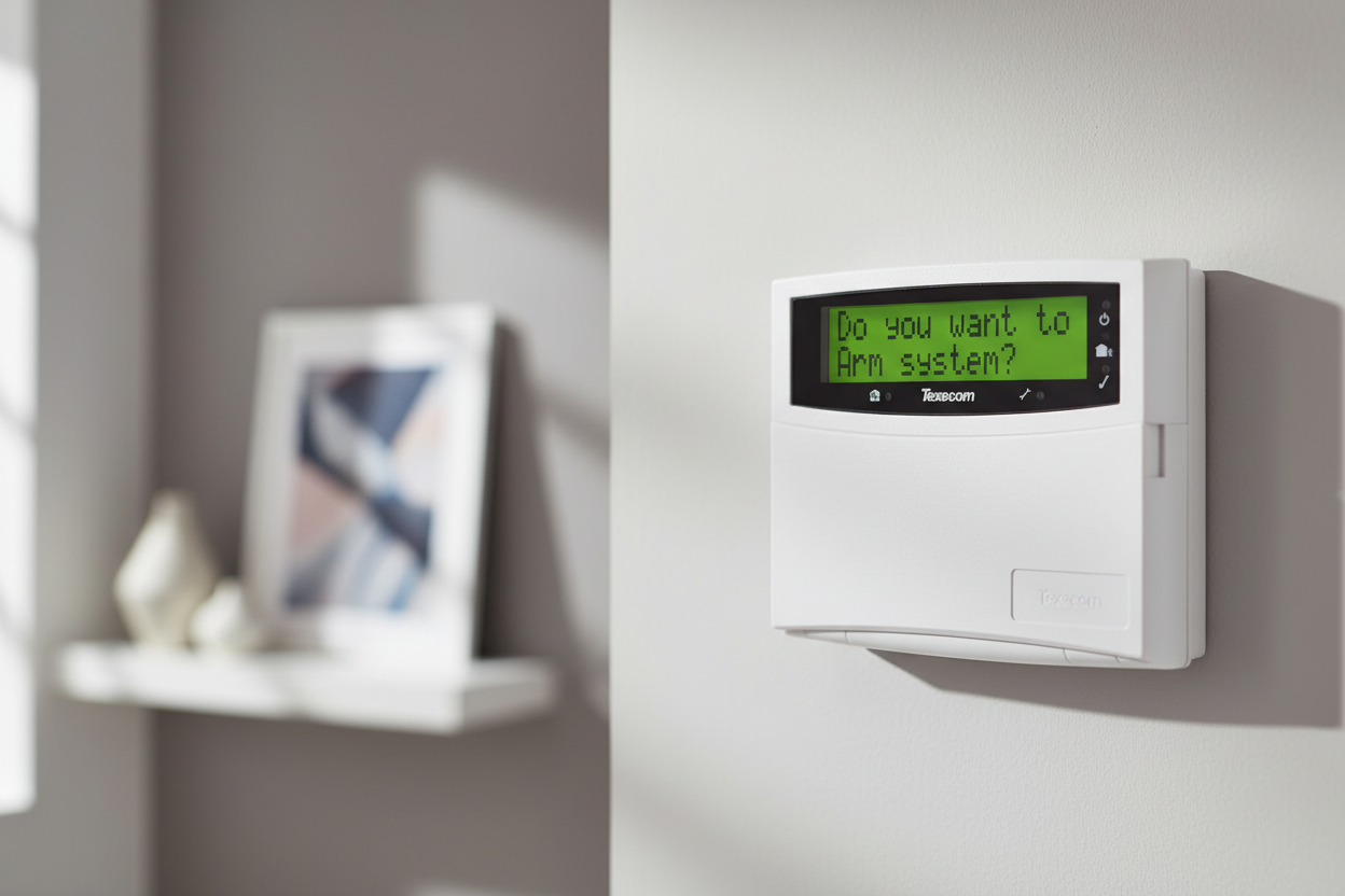 Texecom Premier LCD Keypad – Lifestyle Shot